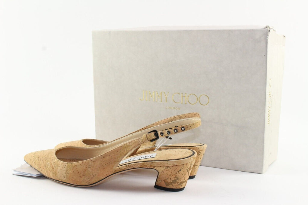 JIMMY CHOO Cork Kitten Heels 1JC111K JIMMY CHOO Cork Kitten Heels 1JC111K