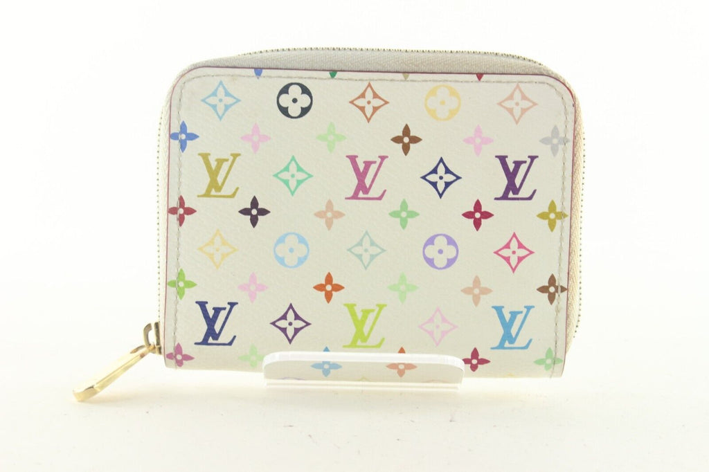 Louis Vuitton Monogram Mulitcolor Zippy Coin Wallet White 2LV82K Louis Vuitton Monogram Mulitcolor Zippy Coin Wallet White 2LV82K