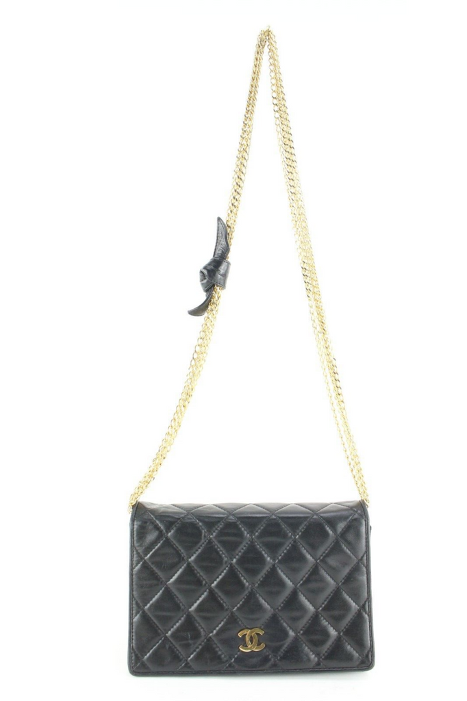 Chanel Black Quilted Lambskin Multi Chain GHW 3CK419C Chanel Black Quilted Lambskin Multi Chain GHW 3CK419C
