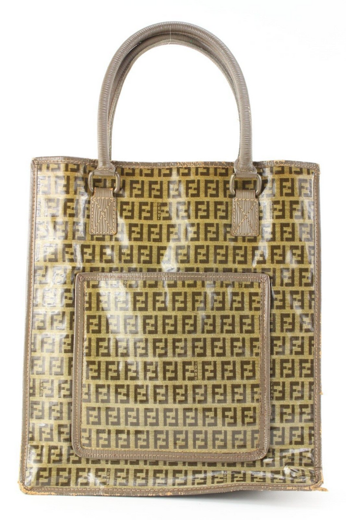 Fendi Crystal Monogram Zucca Shopper Tote 3FF0501 Fendi Crystal Monogram Zucca Shopper Tote 3FF0501