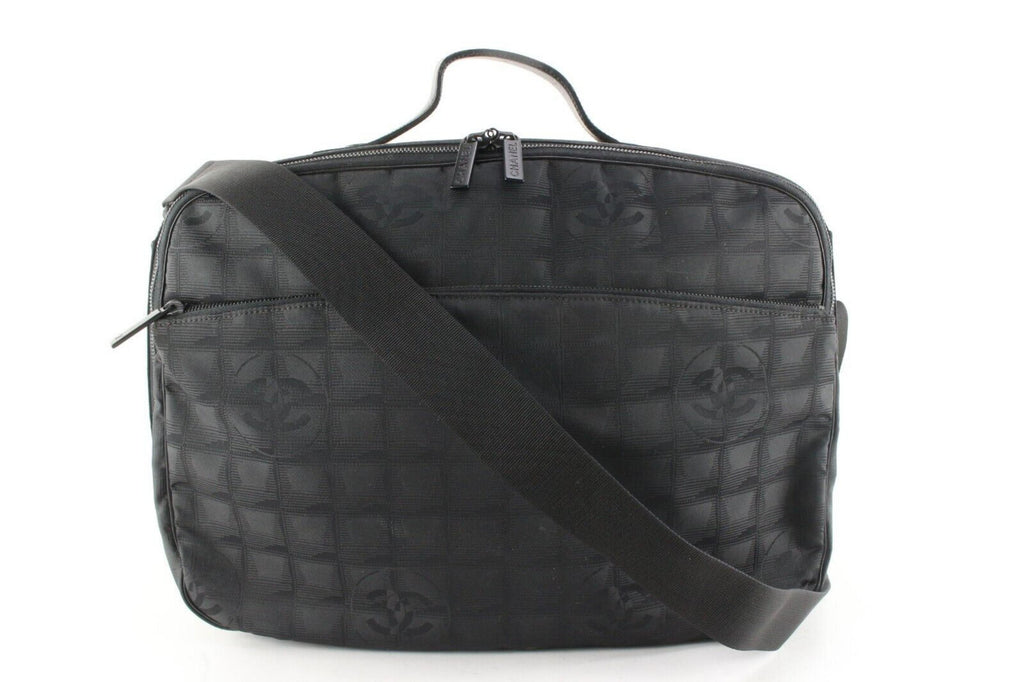 Chanel Black New Line Suitcase Messenger Carry-On 8CAS0419 Chanel Black New Line Suitcase Messenger Carry-On 8CAS0419