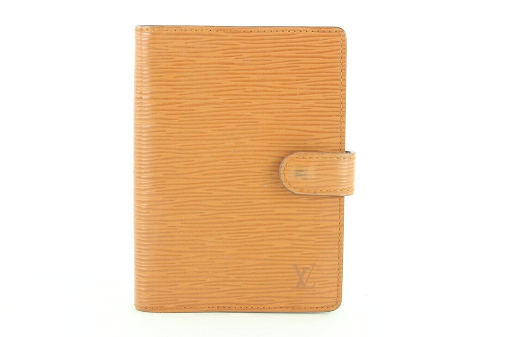 Louis Vuitton Brown Epi Leather Small Ring Agenda PM 2LVJ1103 Louis Vuitton Brown Epi Leather Small Ring Agenda PM 2LVJ1103