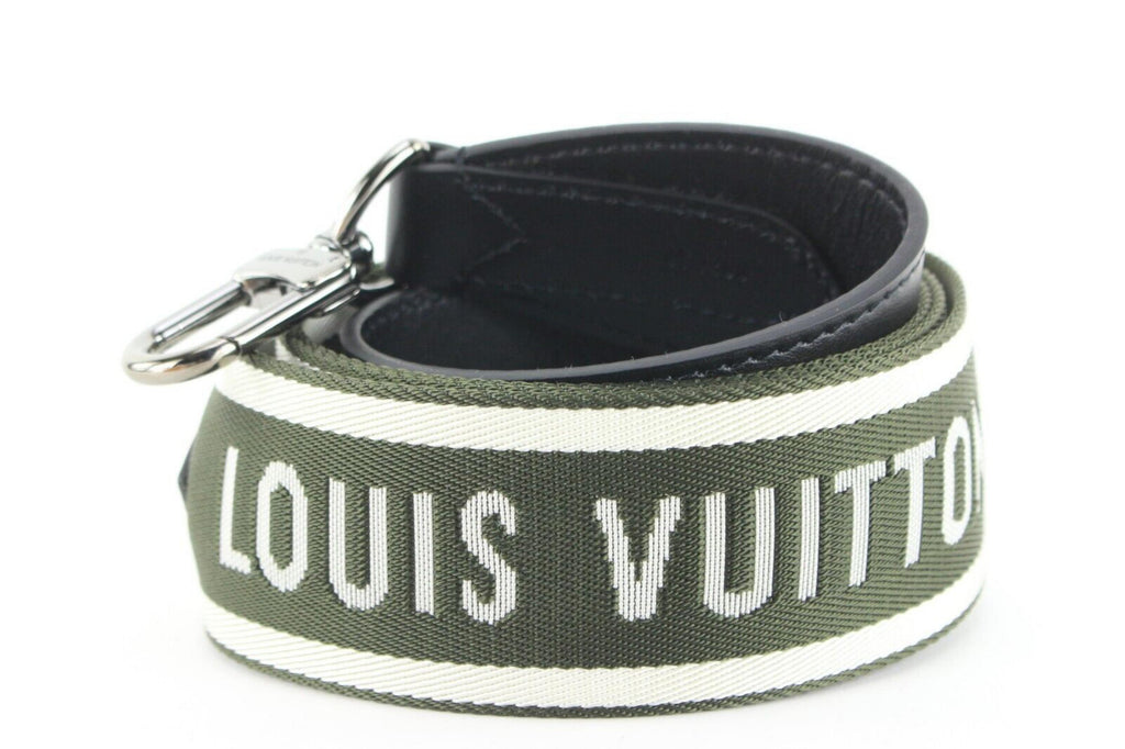 Louis Vuitton Khaki x Black Guitar Strap Bandouliere Crossbody 3LK0105 Louis Vuitton Khaki x Black Guitar Strap Bandouliere Crossbody 3LK0105