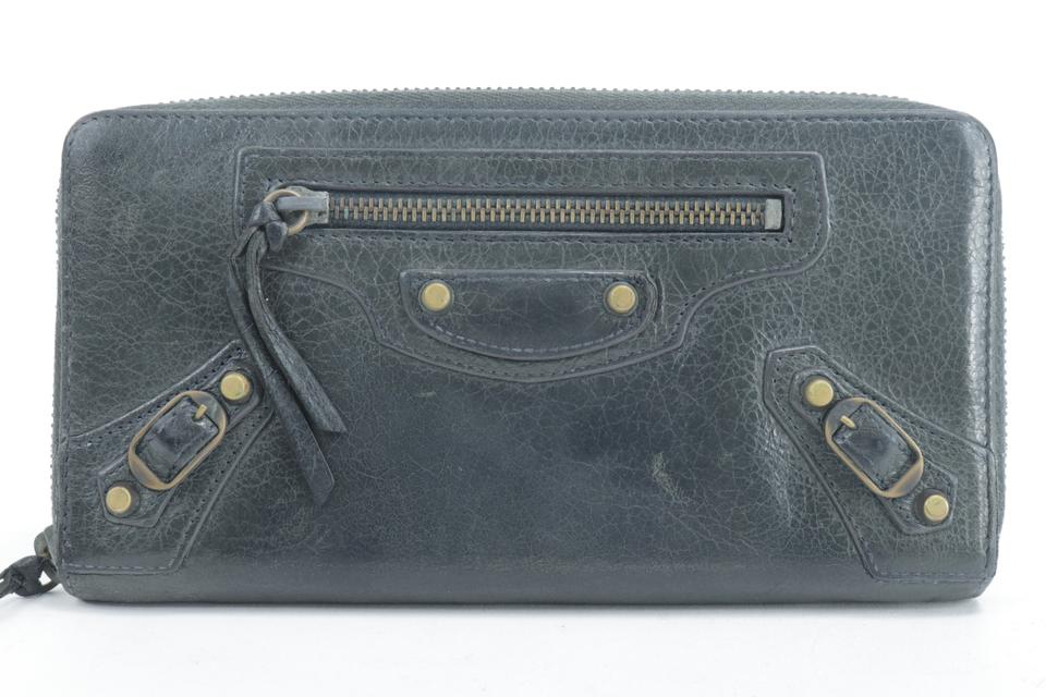 Balenciaga Black Leather Arena Classic Long Wallet 12BK0113 Balenciaga Black Leather Arena Classic Long Wallet 12BK0113