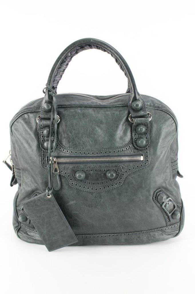 Balenciaga Charcoal Grey The Office Giant Attache Briefcase 32ba54s Balenciaga Charcoal Grey The Office Giant Attache Briefcase 32ba54s