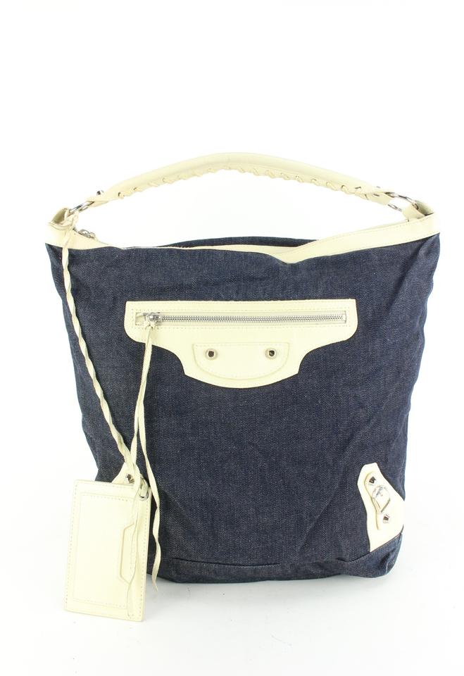 Balenciaga Denim Classic Hardware Day Hobo Black 89ba52s Balenciaga Denim Classic Hardware Day Hobo Black 89ba52s