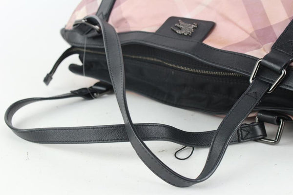 Burberry Black Nylon and Leather Buckleigh Tote Burberry