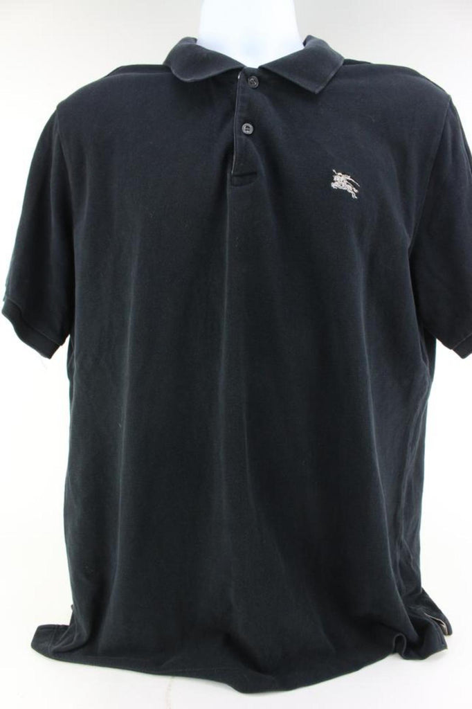 Burberry Brit Black Large Horse Logo Polo Shirt 60b715s Burberry Brit Black Large Horse Logo Polo Shirt 60b715s