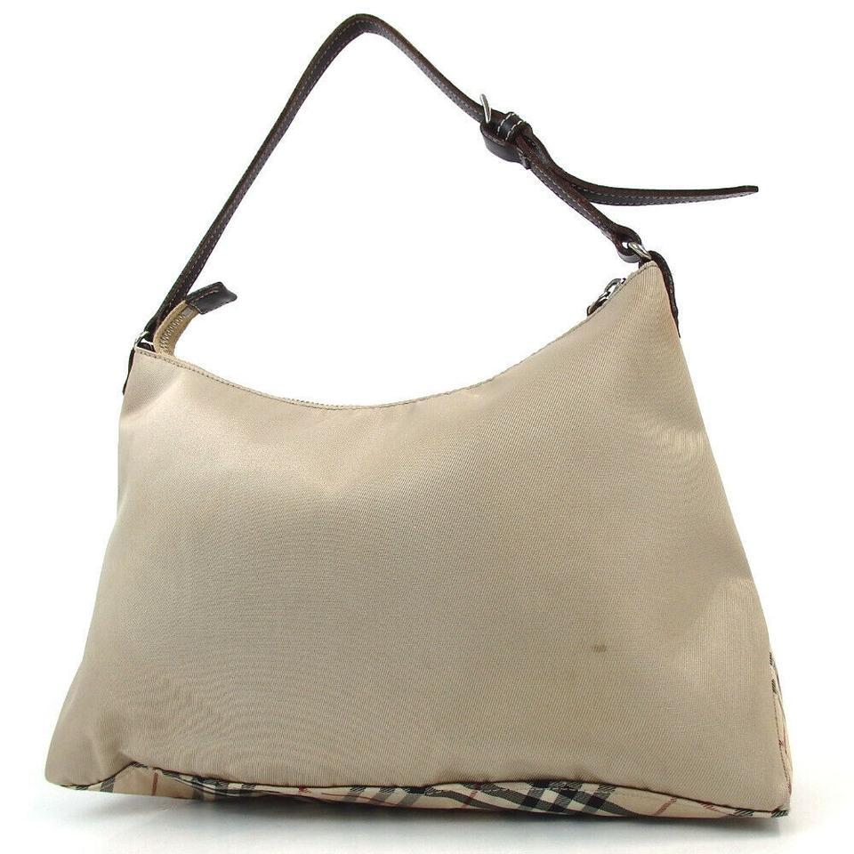 Burberry Beige Nova Check Hobo 872778 Burberry Beige Nova Check Hobo 872778