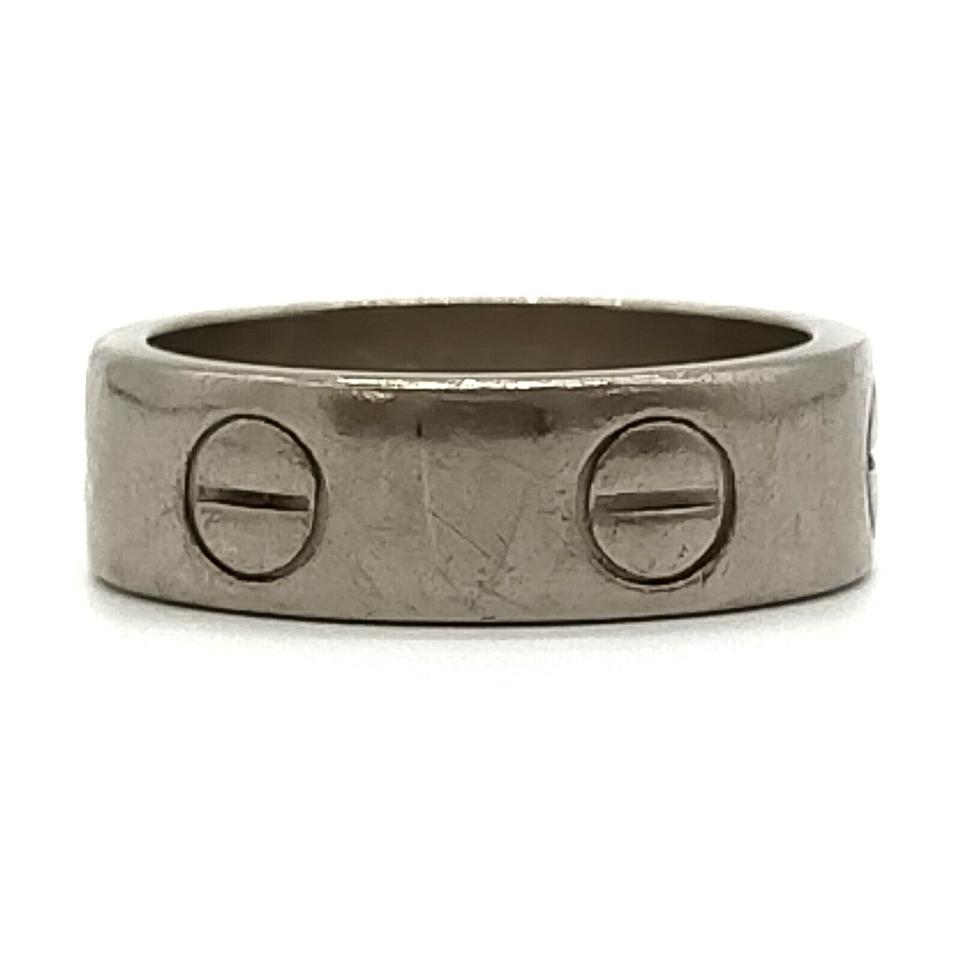 Cartier US Size 4.5 White Gold Cartier Love Ring 863484 Cartier US Size 4.5 White Gold Cartier Love Ring 863484