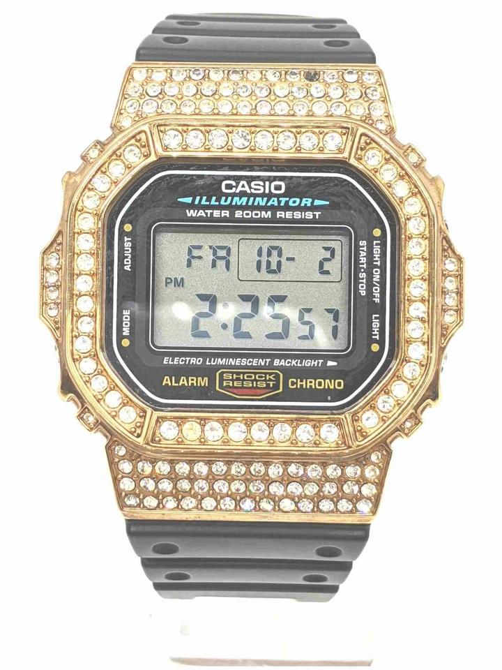 Casio Custom Gold Plated Crystal  DW-5600E G-SHOCK 861265 Casio Custom Gold Plated Crystal  DW-5600E G-SHOCK 861265