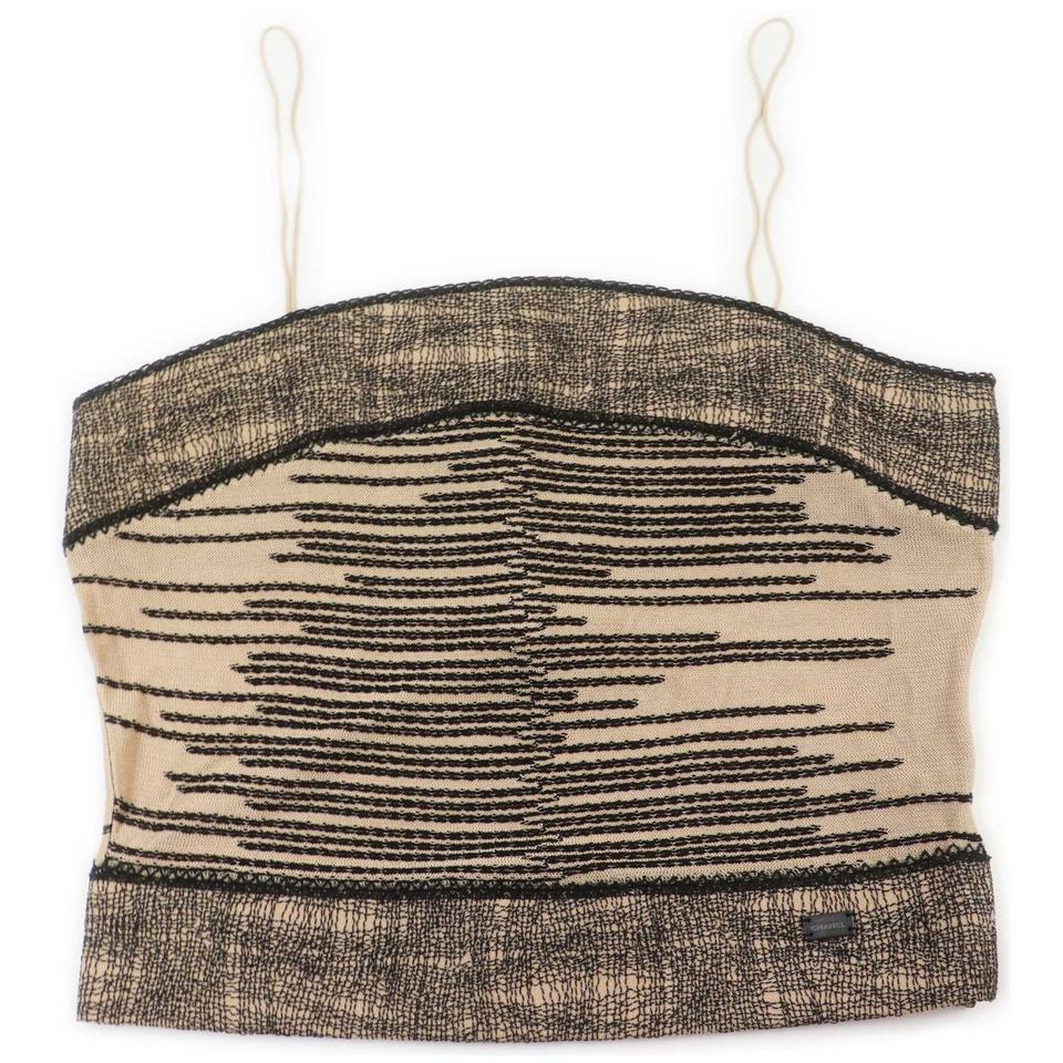 Chanel  Medium P21211W03148 Beige Camisole Tank Top Blouse Shirt 862231 Chanel  Medium P21211W03148 Beige Camisole Tank Top Blouse Shirt 862231