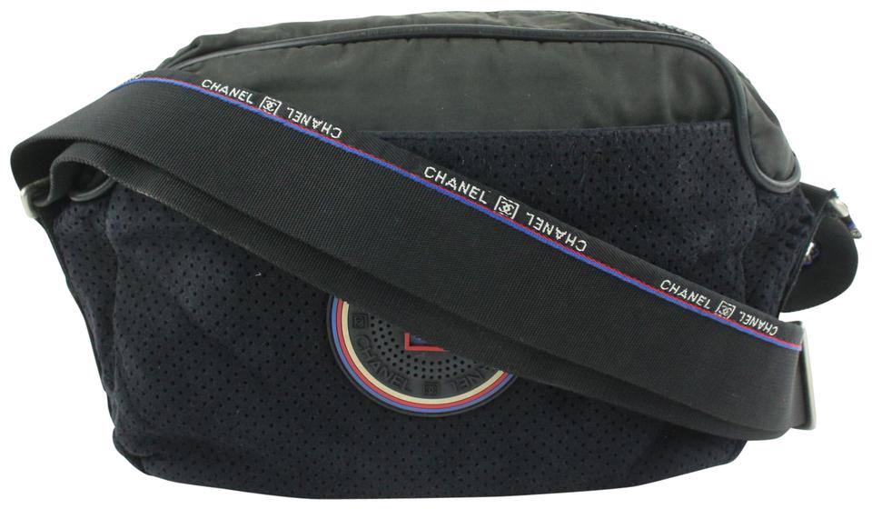 Chanel CC Logo Perforated Sports Messenger Bag 619cas616 Chanel CC Logo Perforated Sports Messenger Bag 619cas616