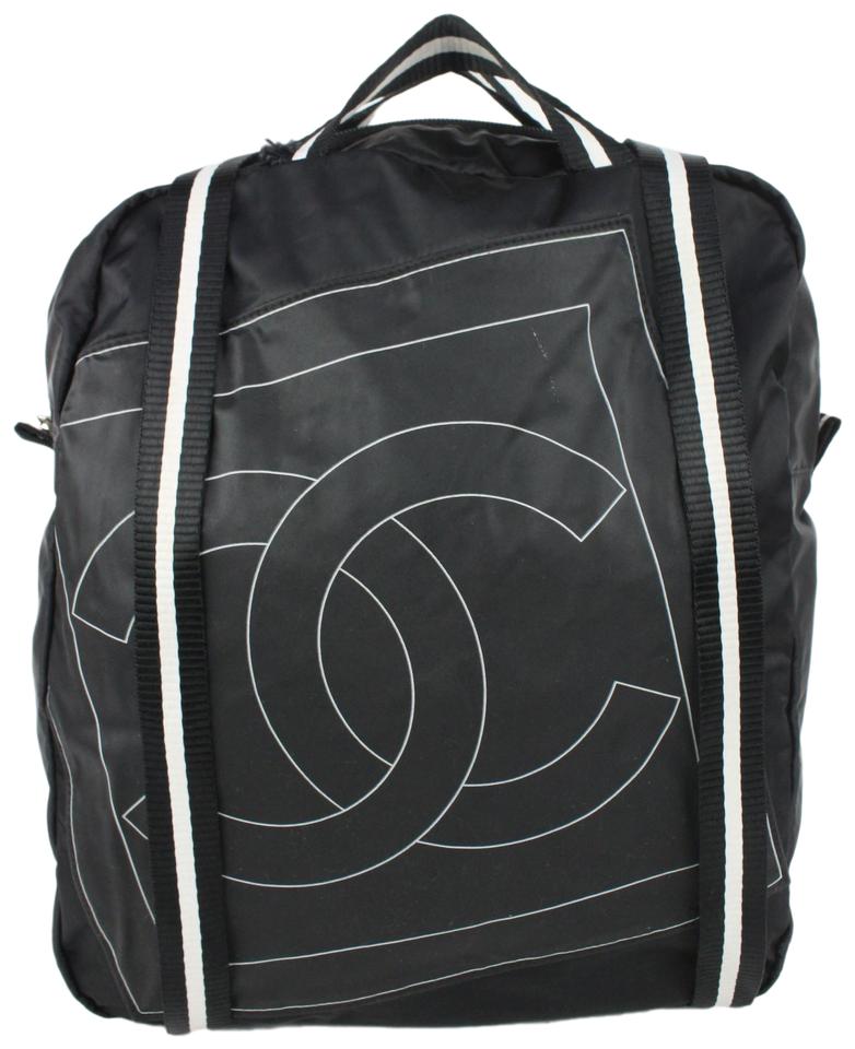 Chanel Black CC Logo Sports Lin Backpack Convertible Tote Bag 5cas928 Chanel Black CC Logo Sports Lin Backpack Convertible Tote Bag 5cas928