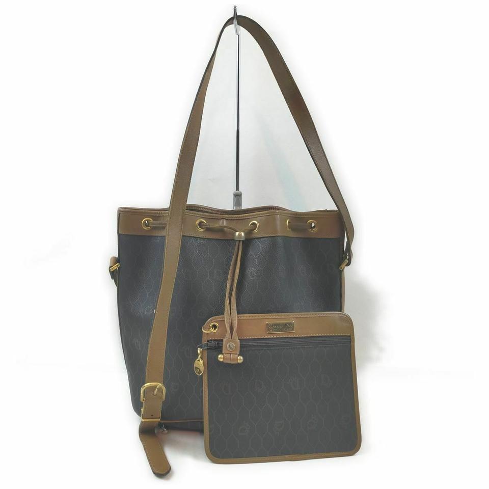 Dior Black Monogram Bucket with Pouch 860637 Dior Black Monogram Bucket with Pouch 860637