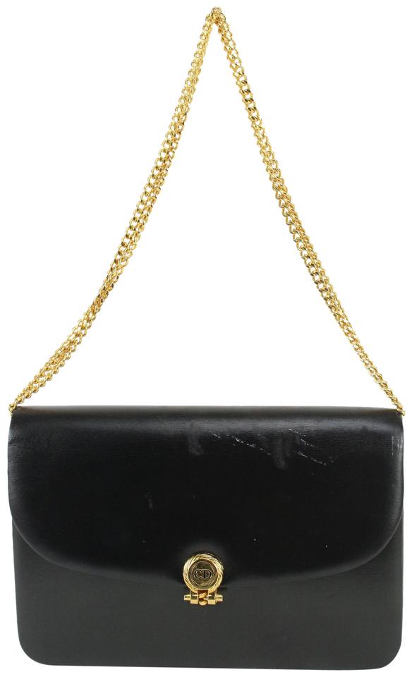 Dior Black Box Calf Leather Flap Chain Bag 827da9 Dior Black Box Calf Leather Flap Chain Bag 827da9