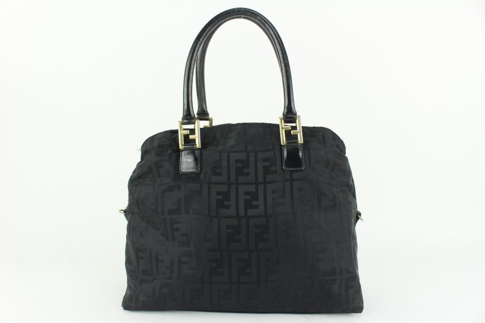 Fendi Black Monogram FF Zucca Dome Bag 927ff54 Fendi Black Monogram FF Zucca Dome Bag 927ff54