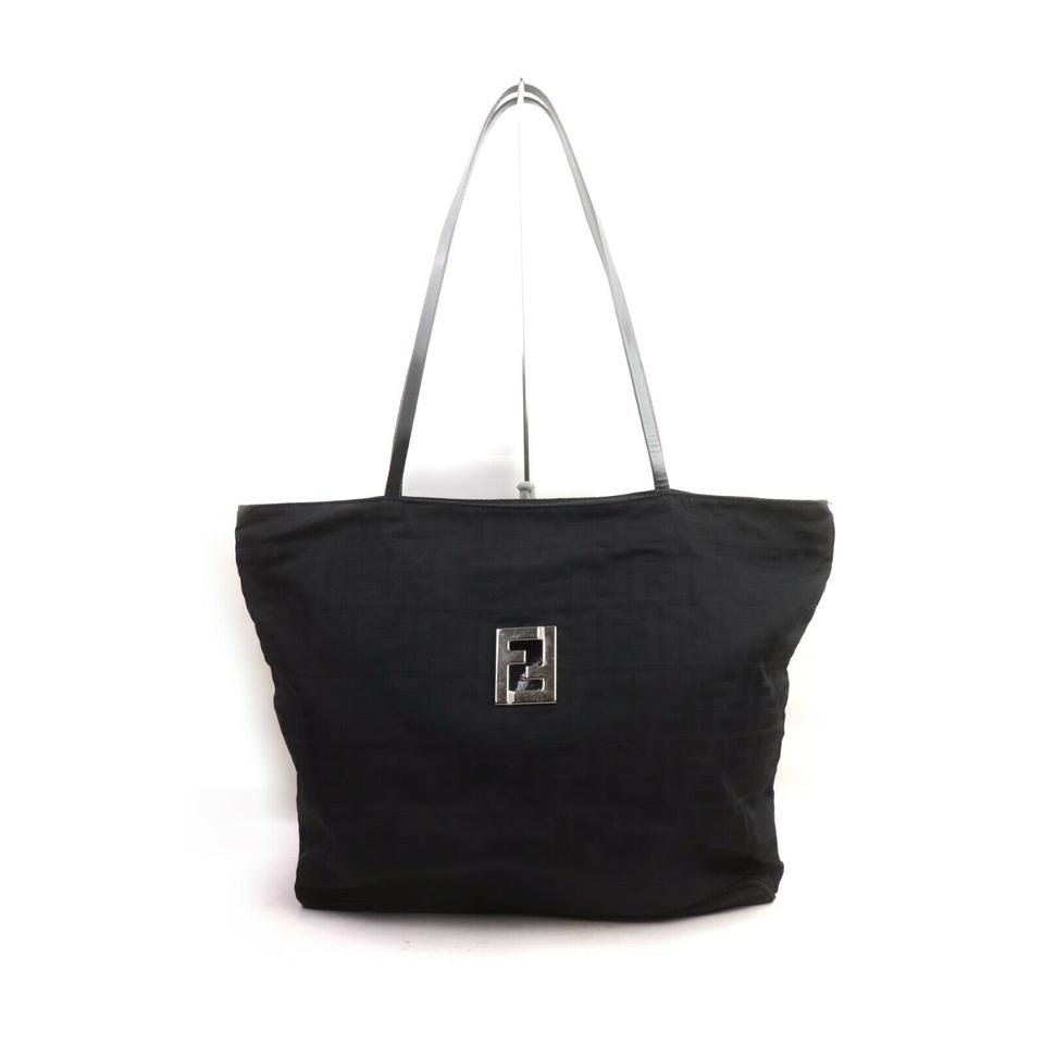 Fendi Black Monogram FF Zucca Shopper Tote Bag 863411 Fendi Black Monogram FF Zucca Shopper Tote Bag 863411