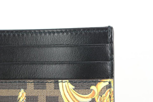 Fendi x Versace Fendace Lanyard Card Holder Printed Leather