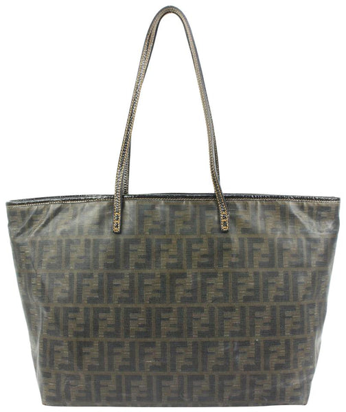 Fendi Monogram Shopper Tote in Brown