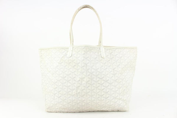 Goyard White Chevron St Louis PM Tote with Pouch 3gy516s For Sale at  1stDibs  goyard serial number vae 020149, green goyard tote, how to check  goyard serial number