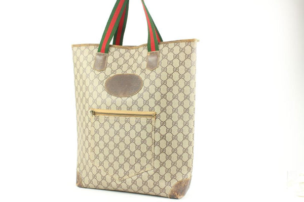Gucci GG Logo Patch Top Handle Tote Bag - ShopStyle