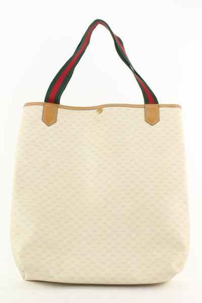 Gucci White Supreme GG Web Shopper Tote Bag 495gks67 – Bagriculture