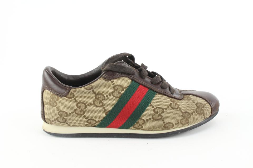 Gucci 1.5 US Kids Size Monogram GG Web Sneaker 322G1G Gucci 1.5 US Kids Size Monogram GG Web Sneaker 322G1G