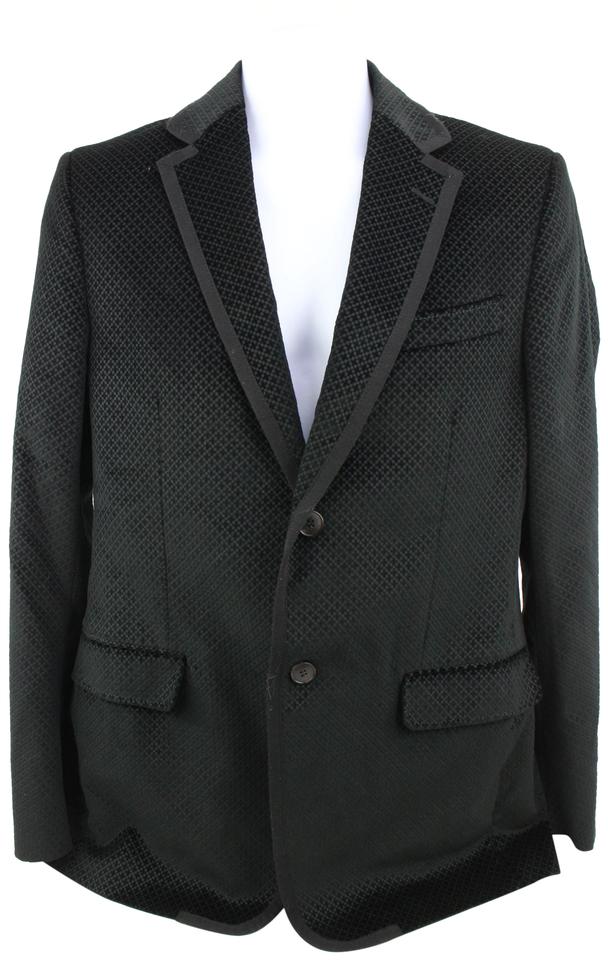 Gucci Men's Large Black Diamante Velvet Formal Smoking Jacket 125g27 Gucci Men's Large Black Diamante Velvet Formal Smoking Jacket 125g27