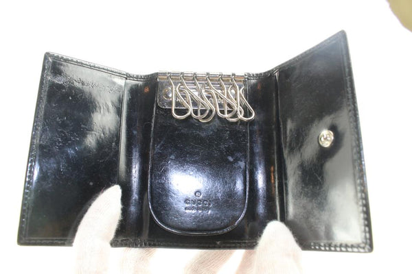 Genuine Vintage GUCCI Monogram Leather Key Holder