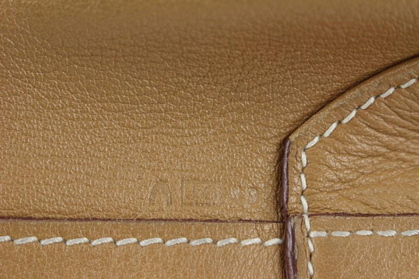 Hermès Brown x Gold Reversible Leather Double Sens 36 cm Tote 1111h43
