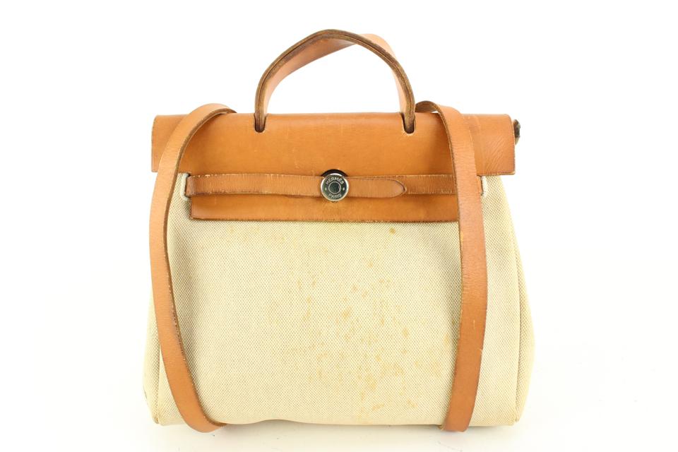 Hermès Beige x Brown Sac a Dos Herbag Backpack 2-in-1 60h429s Hermès Beige x Brown Sac a Dos Herbag Backpack 2-in-1 60h429s