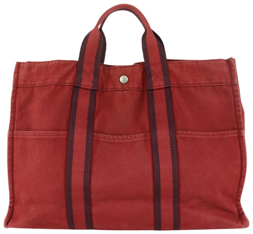 Hermès Red Foure Tout GM Tote bag 11her104 Hermès Red Foure Tout GM Tote bag 11her104