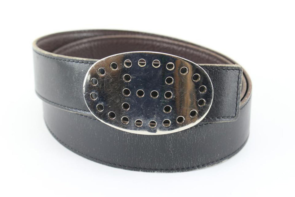 Hermès Black Reversible H Logo Belt Kit Silver 57h816s Hermès Black Reversible H Logo Belt Kit Silver 57h816s