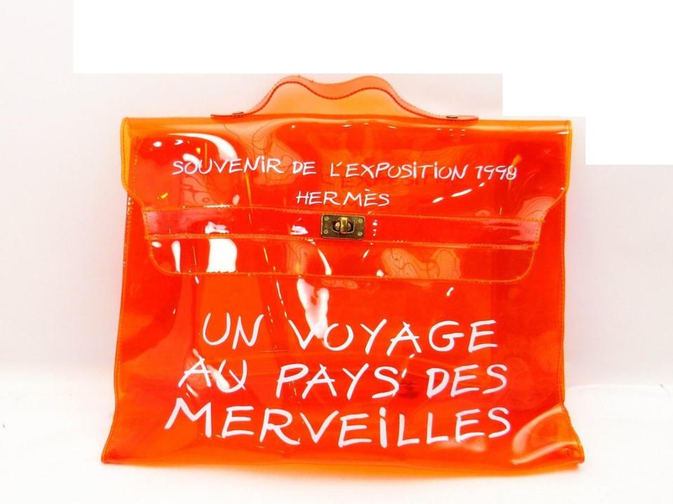 Hermès 1998 Clear Orange Souvenir De L'Exposition Kelly Translucent 241115 Hermès 1998 Clear Orange Souvenir De L'Exposition Kelly Translucent 241115