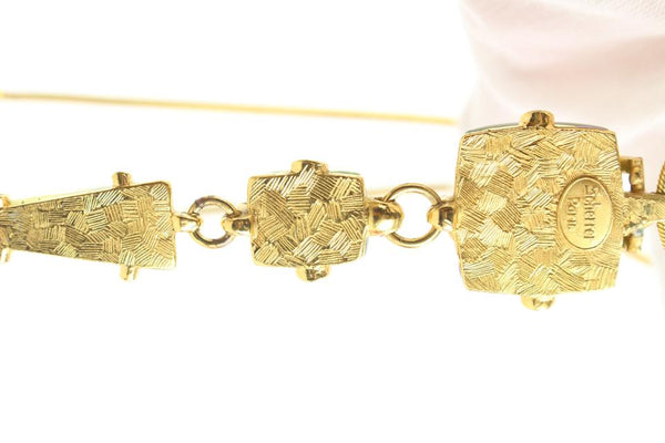 Jean-Louis Scherrer Gold x Stone Amulet Necklace 112sch128