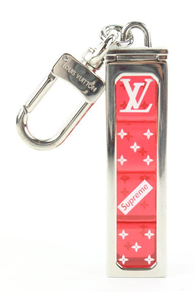 UNUSED LOUIS VUITTON MP2073 Dice Key Holder Supreme collab Bag Charm Key  Holder