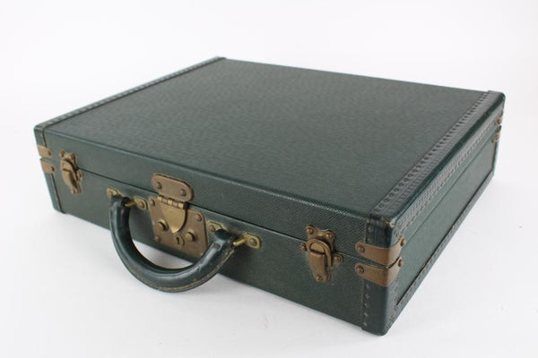 Louis Vuitton Green Taiga Leather President Attache Briefcase