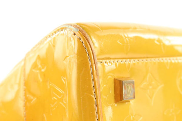 Tompkins square patent leather tote Louis Vuitton Yellow in Patent leather  - 35237498