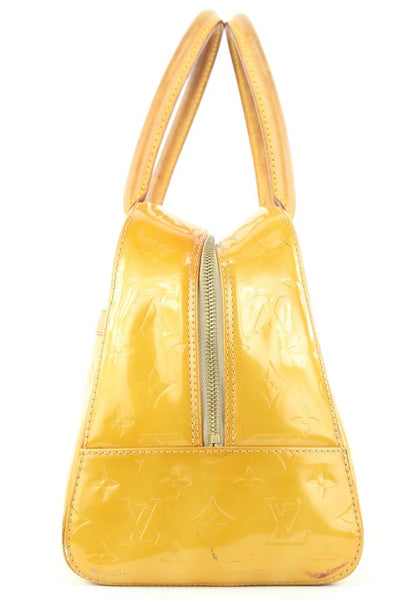 Tompkins square patent leather tote Louis Vuitton Yellow in Patent leather  - 35237498