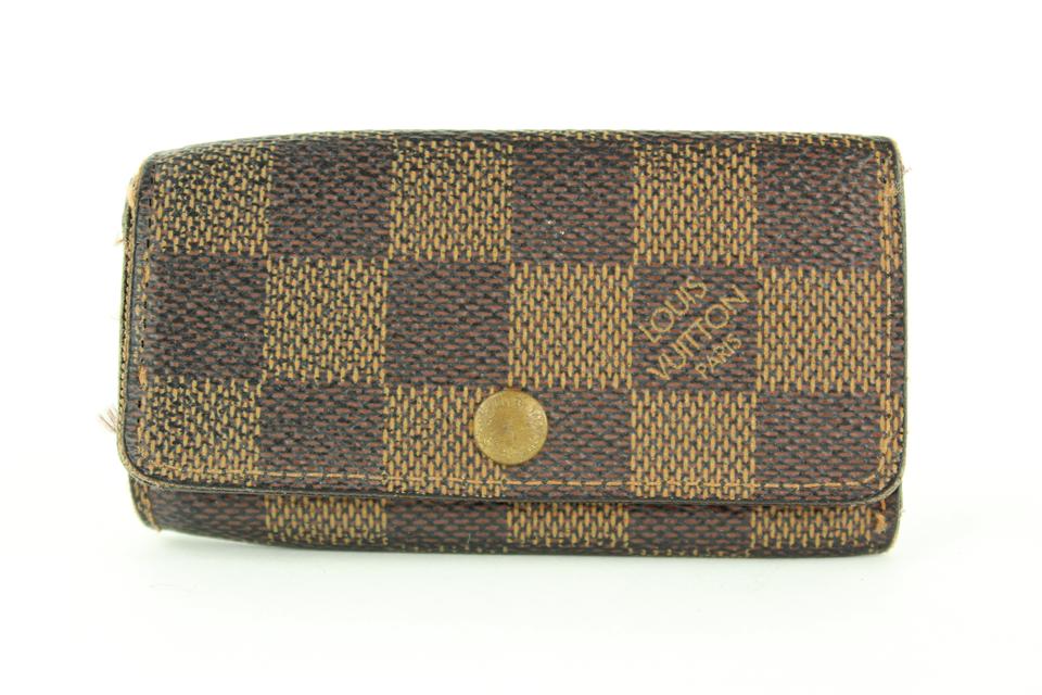 Louis Vuitton Damier Ebene Multicles 4 Key Holder Wallet case 348lvs520 Louis Vuitton Damier Ebene Multicles 4 Key Holder Wallet case 348lvs520