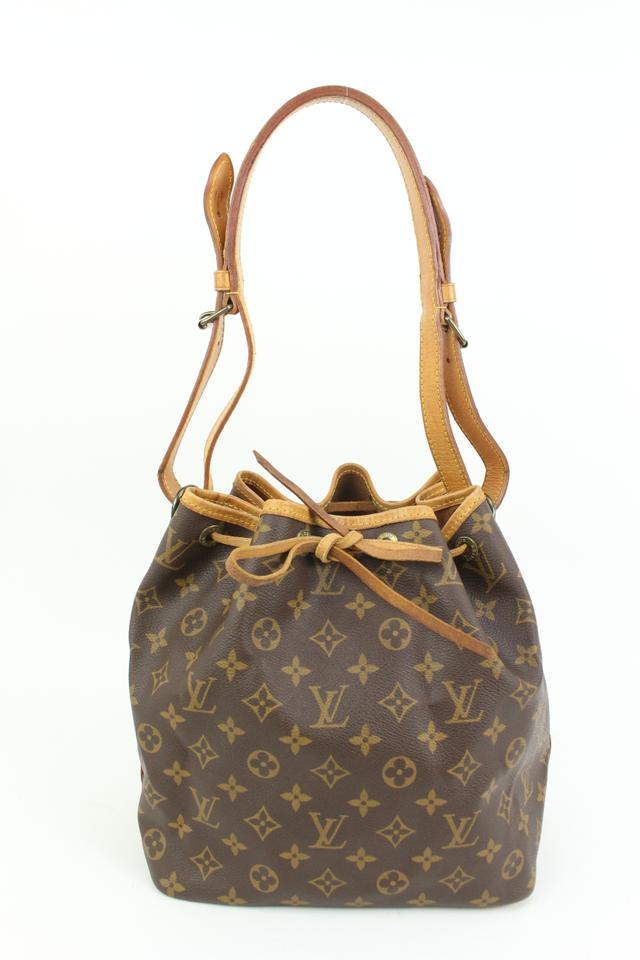 Louis Vuitton Monogram Petit Noe Drawstring Bucket Hobo 44lk91 Louis Vuitton Monogram Petit Noe Drawstring Bucket Hobo 44lk91