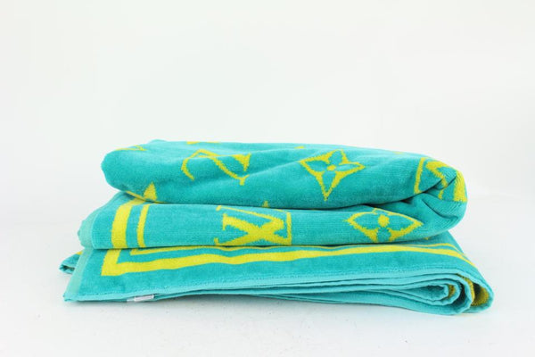 Louis Vuitton LV Beach Towel Yellow Cotton ref.885179 - Joli Closet