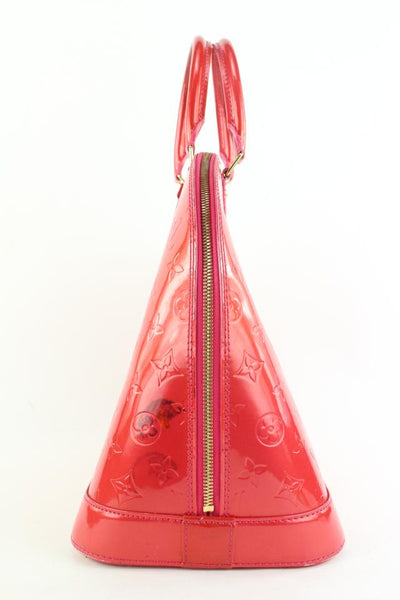 Red Monogram Vernis Alma GM Handbag