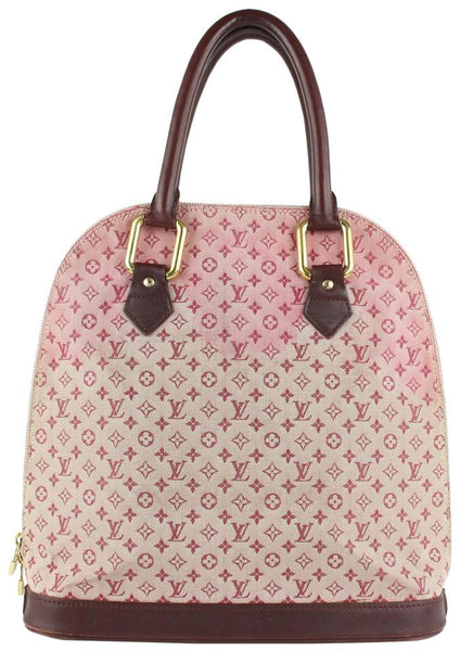 Louis Vuitton Alma Handbag Mini Lin Horizontal Neutral