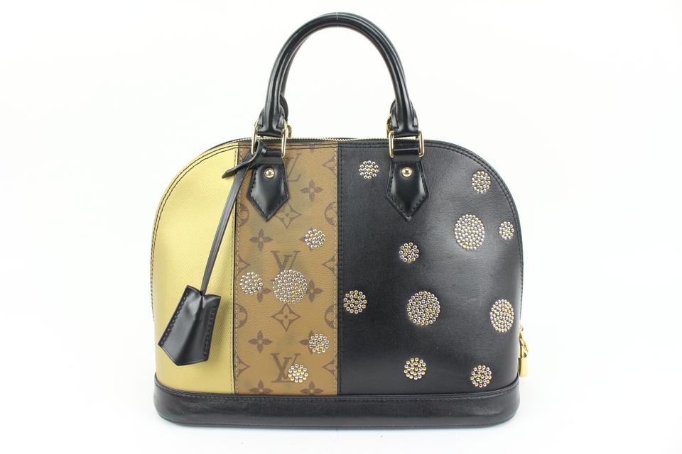 Louis Vuitton Reverse Monogram Studded Night Lights Alma PM 95lk425s Louis Vuitton Reverse Monogram Studded Night Lights Alma PM 95lk425s