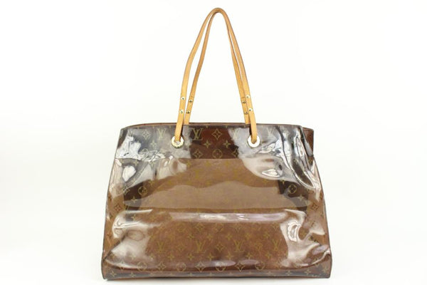 Clear Monogram Ambre Cabas Cruise GM Tote Bag with Pouch