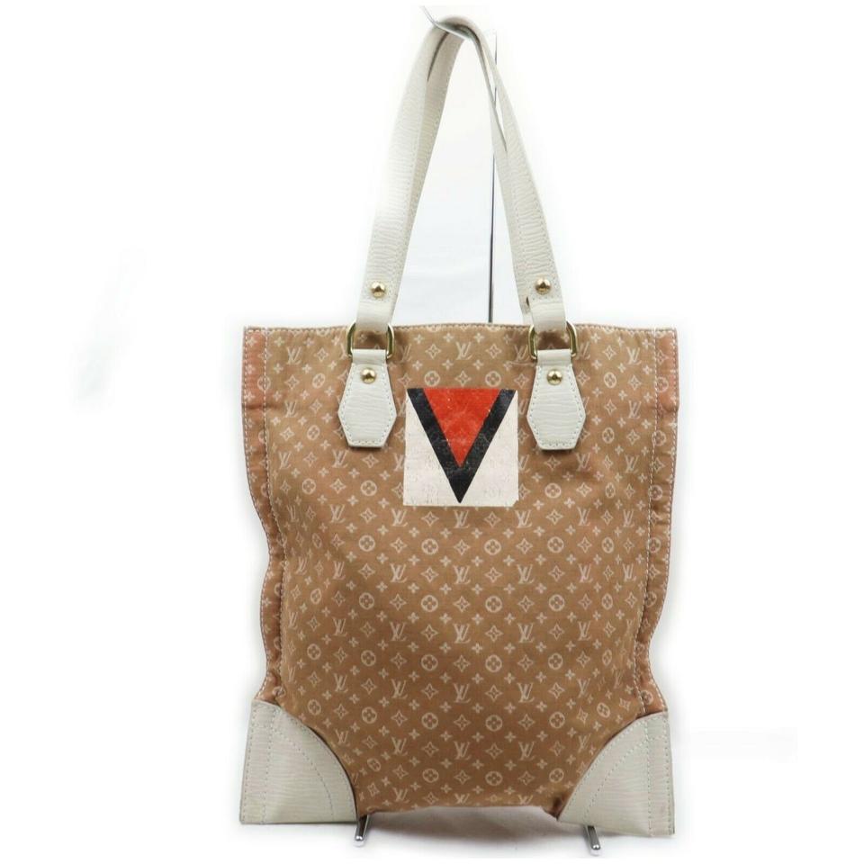 Louis Vuitton Brown Monogram Mini Lin Gaston V Tanger Tote bag 862099 Louis Vuitton Brown Monogram Mini Lin Gaston V Tanger Tote bag 862099