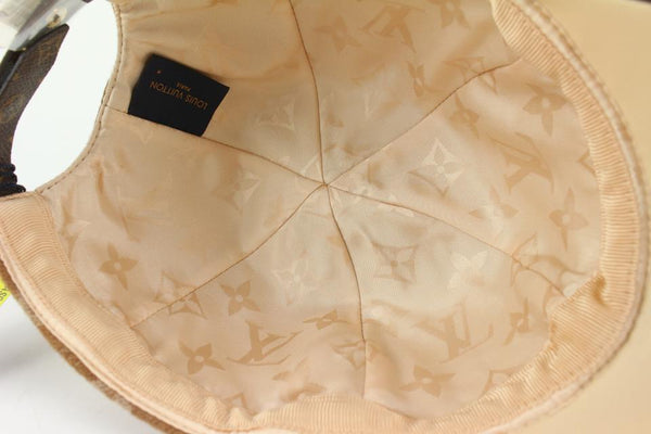 Louis Vuitton Caramel Brown x Beige Cashmere Carry on Cap ou Pas Baseball Cap 12