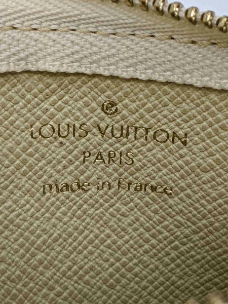 Louis Vuitton Burgundy Monogram Mini Lin Pochette Cles Key Pouch